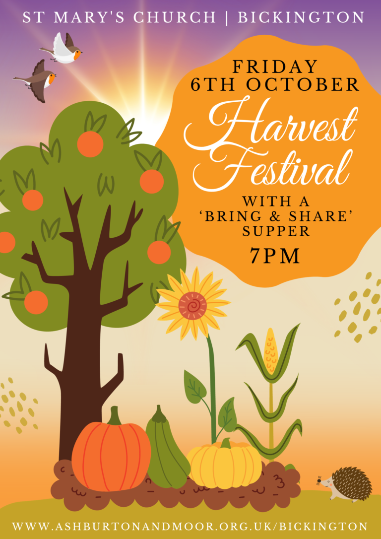 Harvest Festival at St Mary’s Church – Friday 6 October